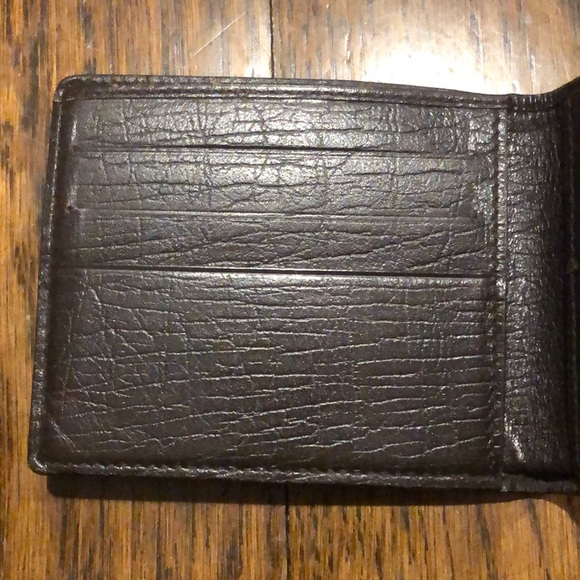 M GUCCI GG Supreme Brown Leather Coated Canvas Monogram Bifold Wallet - Picture 5 of 17